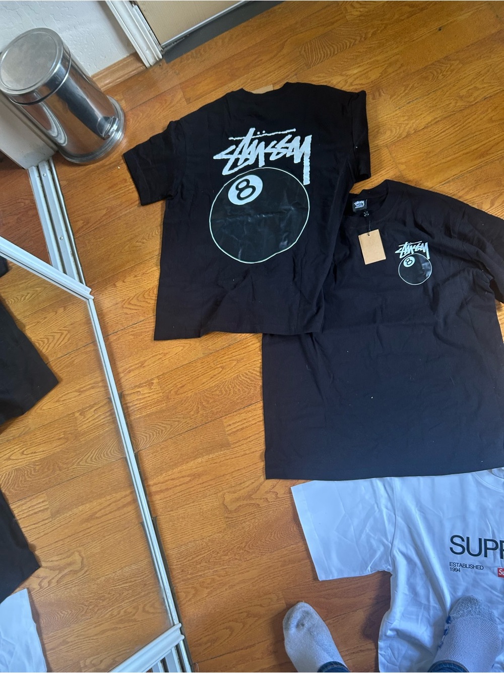 Stüssy Black 8-Ball Graphic Tee